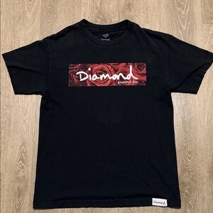 Diamond Supply Co Mens Rose T-Shirt (Medium)